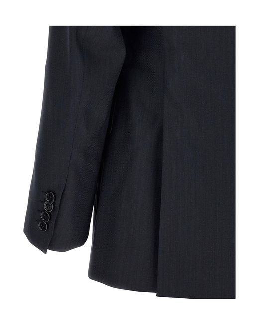 Brioni Blue Single-Breasted Suits for men