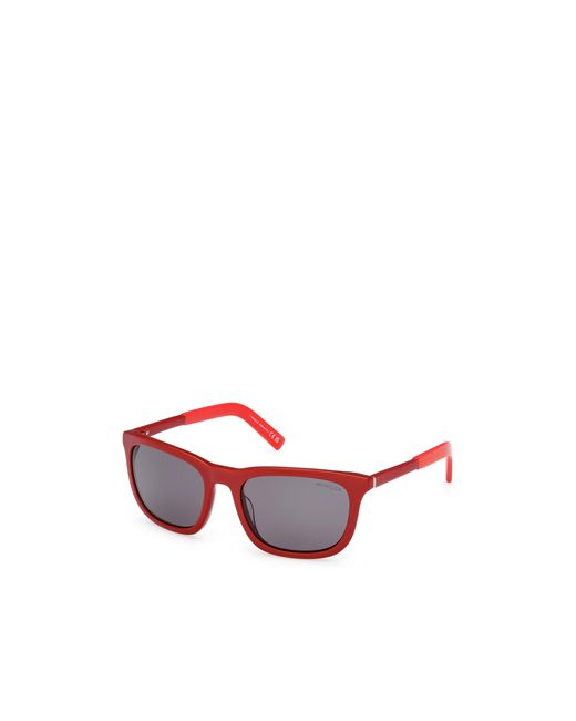 Moncler Pink Eyewear Rectangular Frame Sunglasses for men