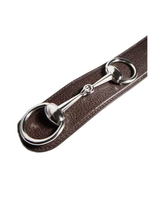 Gucci White Horsebit 1955 Belt for men