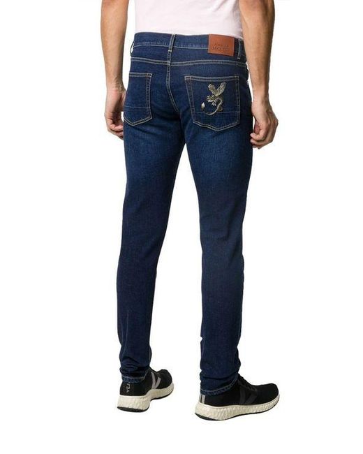 McQueen Blue Logo Jeans for men