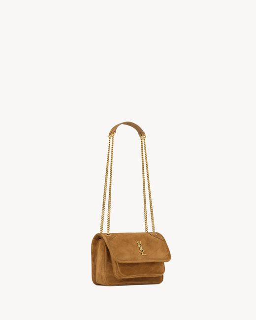 Saint Laurent Natural Niki Mini Shoulder Bag