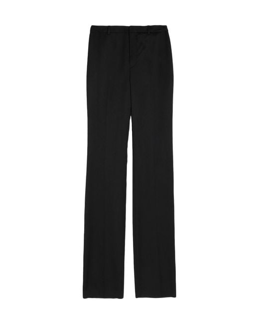 Saint Laurent Black Pockets Bootcut Trousers