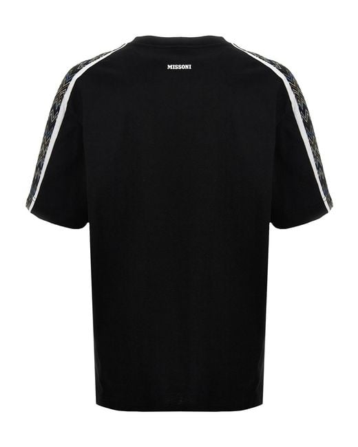 Missoni Black 'Zig Zag' T-Shirt for men