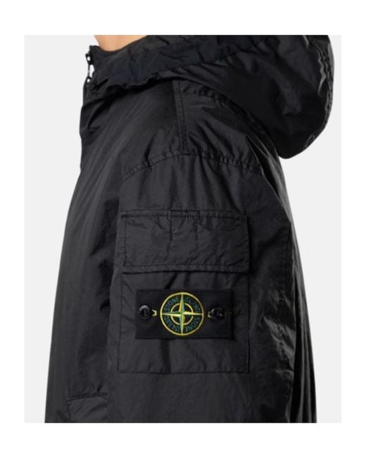 Stone Island Black Zipped Jacket for men