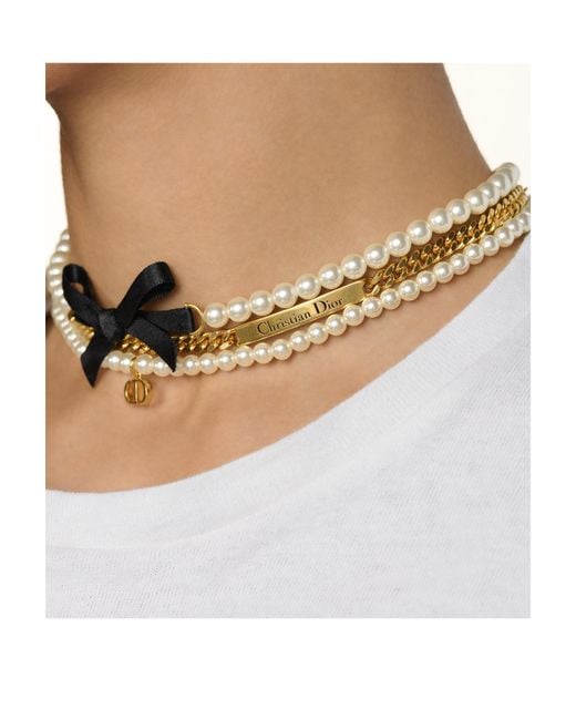 Le Nœud de Dior ネックレス 新品 定価以下 ディオール Le Nœud de Dior ネックレス ゴールド