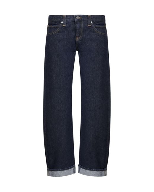 Khaite Blue Karo Straight-Leg Jeans