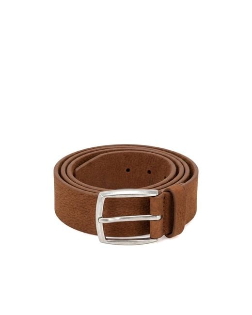 Orciani Brown Buckle Belt for men