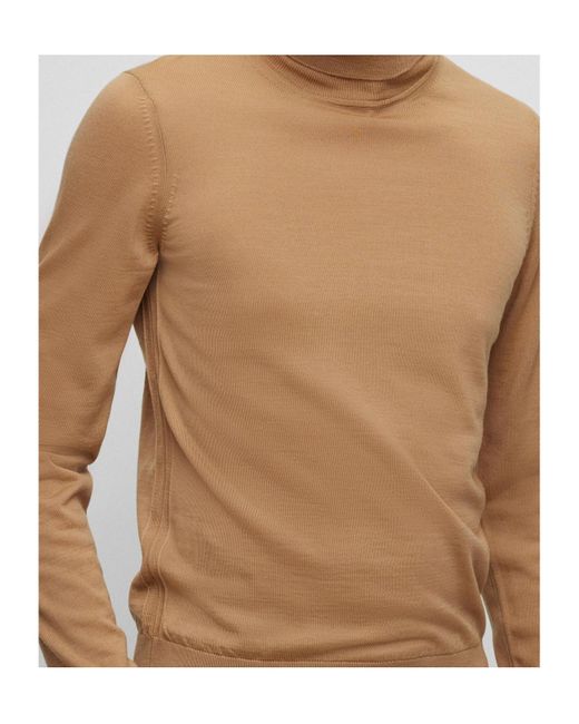 Boss Brown Boss Roll-Neck Knitted Jumper for men