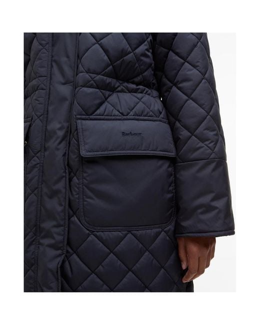 Barbour Blue Long-Sleeved Cotton-Padded Jacket