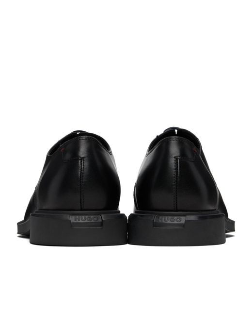 Boss Black Lace-Up Derby Shoes for men