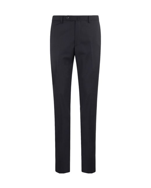 Tagliatore Blue Belt Loops Slacks for men