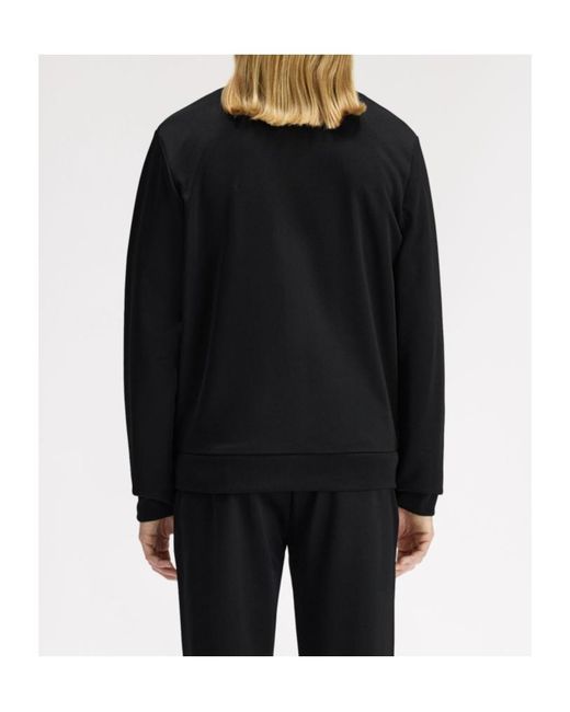 Fred Perry Black Stripe Tape Track Jacket for men