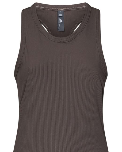 Adidas By Stella McCartney Brown Racer-Back Tank Top