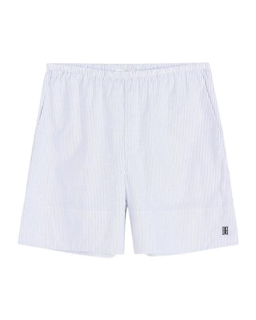 By Malene Birger White Siona Striped Shorts