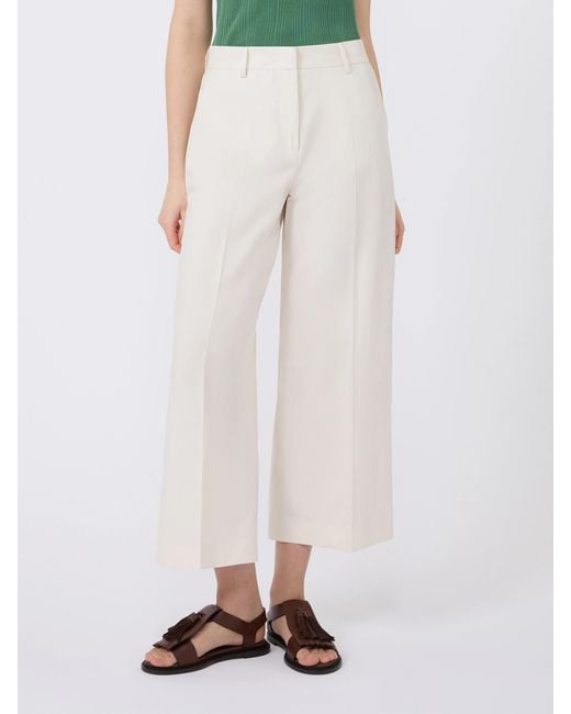 Weekend by Maxmara White Wide-Leg Trousers
