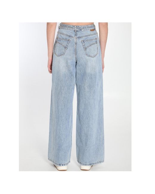 Zimmermann Blue Illuminate Relaxed Flare Jeans