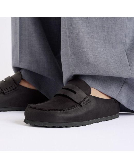 Birkenstock Black Naples Penny Clogs for men