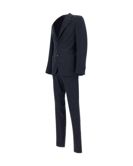 Lardini Blue Slim Two-Piece Suit for men