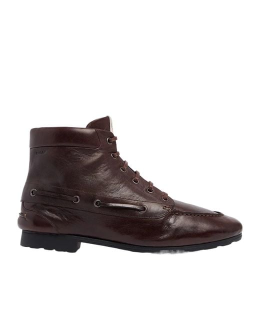 Bally Brown Paphos Lacing Short Boots