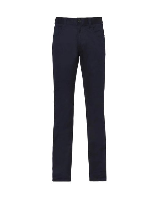 Prada Blue Stretch Drill Five-Pocket Trousers for men