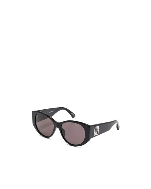 Balenciaga Gray Eyewear Nano Round-Frame Sunglasses