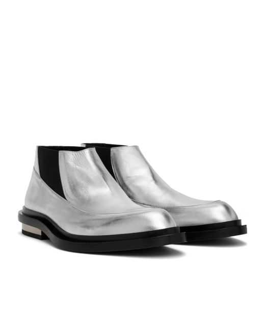 Jil Sander White Chelsea Ankle Boots for men