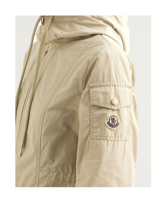 Moncler White Leandro Hooded Shell Jacket