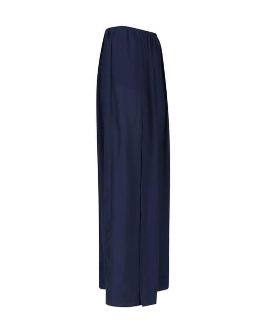 Frankie Shop Blue Elastic-Waist Skirt