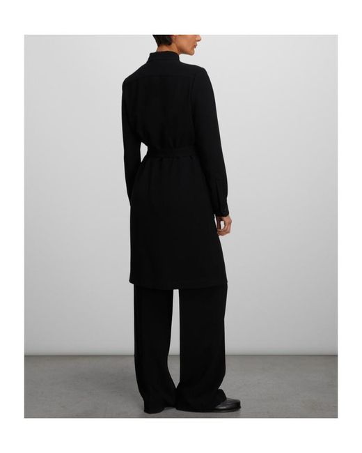 Aspesi Black Shirt-Style Dress