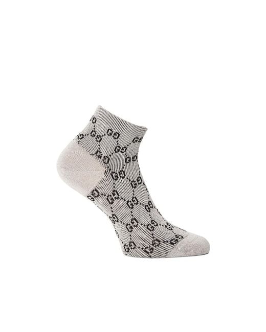 Gucci White Simple Ankle Socks