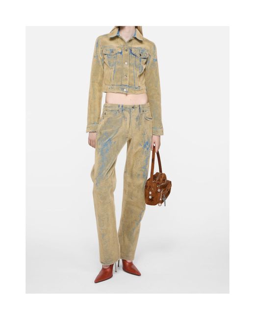 Acne Natural Textured Denim Jacket