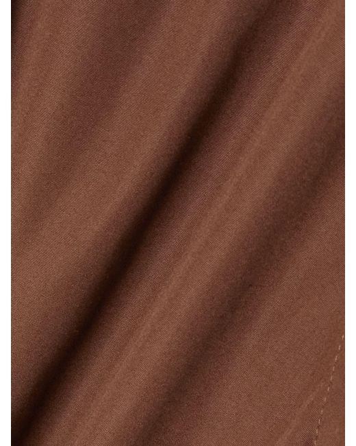 Jil Sander Brown Button-Down Long-Sleeve Shirt
