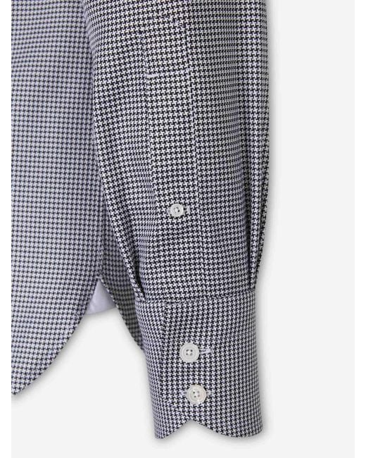 Tom Ford Blue Printed Cotton Shirt for men
