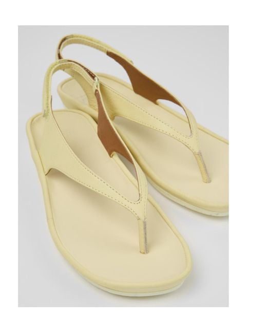 Camper Metallic Right Isla Leather Sandals