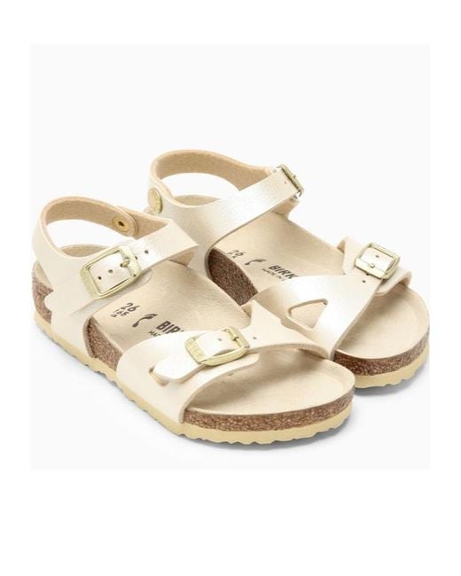 Birkenstock Natural Round-Headed Sandals