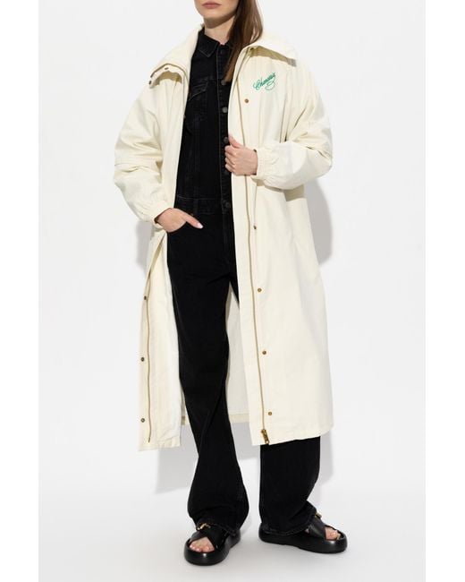 Willy Chavarria White Logo-Embroidered Drawstring Jacket
