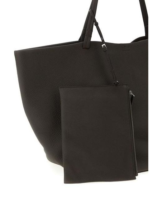 The Row Black Large Tote Bag Dual Handles