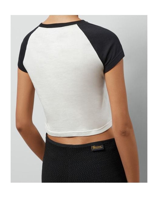 Gucci Black Interlocking G Cotton T-Shirt