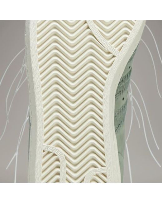 Y-3 Green Superstar Stitch-Embellished Sneakers for men