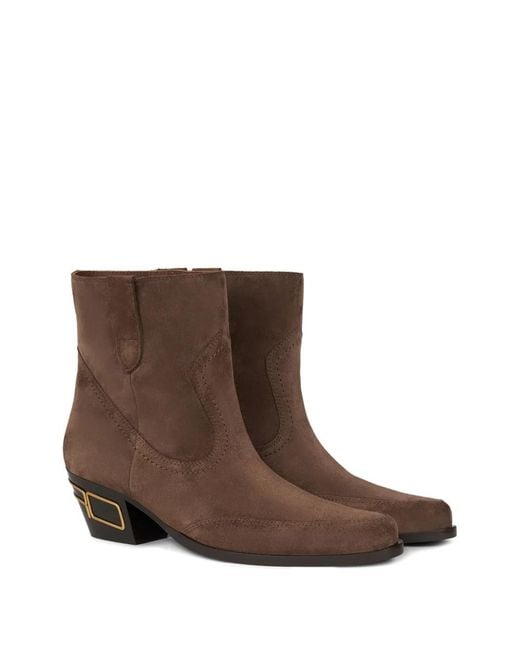Etro Brown Pointed-Toe Boots
