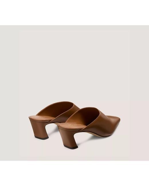 Stuart Weitzman Brown Stassi Mule 50High-Heeled Sandals