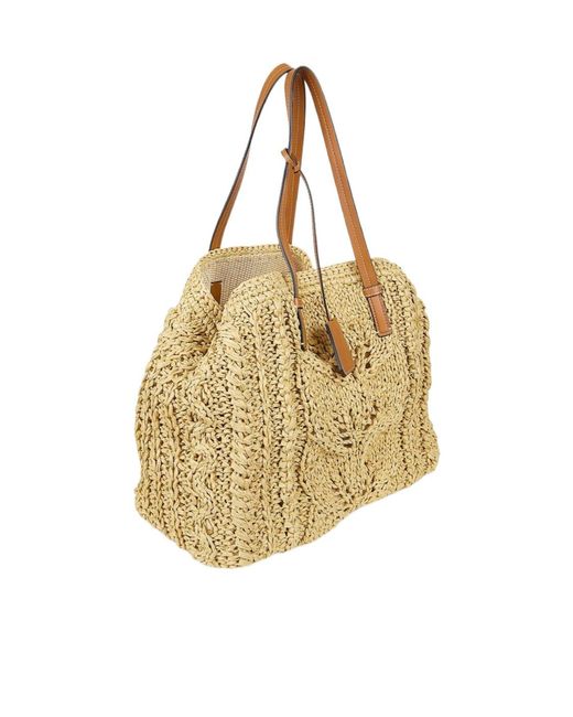 Ermanno Scervino Metallic Woven Handbag