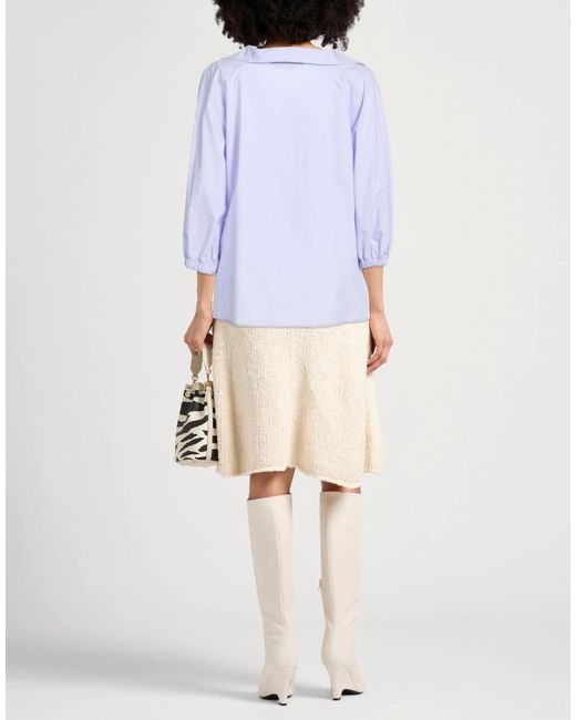 Marni Blue Elasticated Cuffs Top