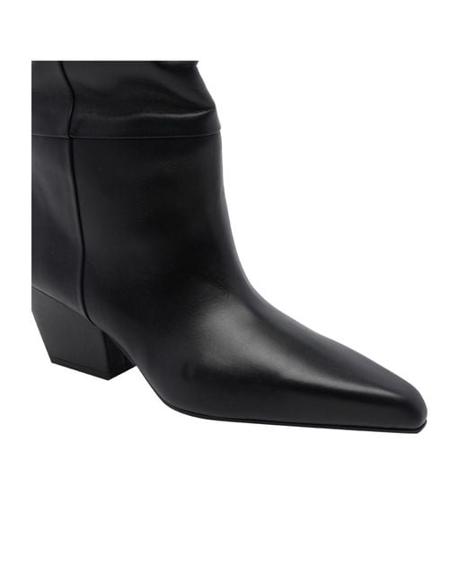 Paris Texas Black Pointed-Toe Boots