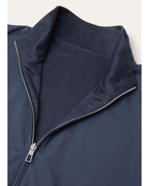 Loro Piana Blue Bomber Jacket for men