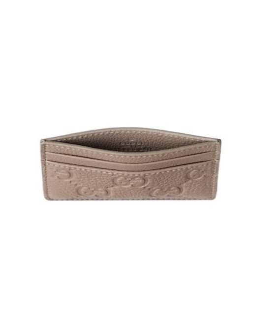 Gucci Gray Gg Emblem Card Case