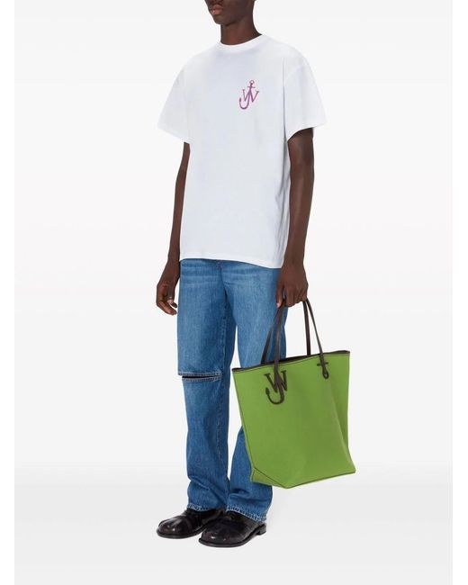 J.W. Anderson White Jw Anderson Naturally Sweet Crewneck T-Shirt for men
