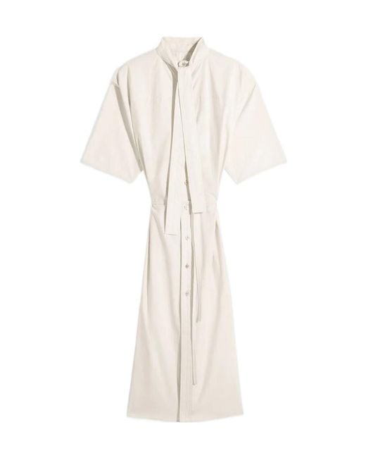 Lemaire White Reversible Tube Dress