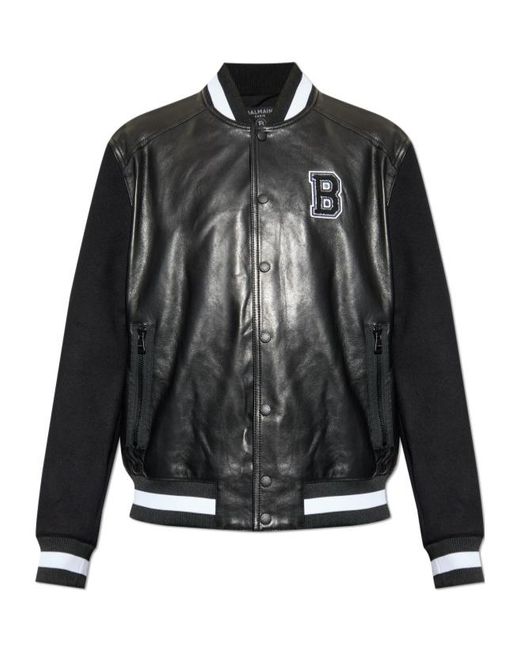 Balmain Black Bomber Jackets for men