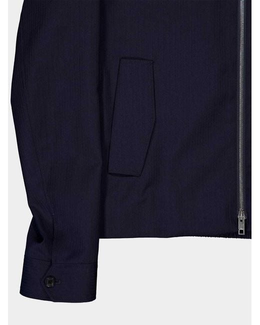 Dior Blue Zip-Up Jacket for men